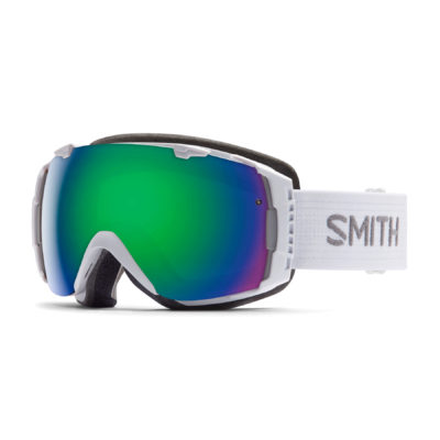 Men's Smith Goggles - Smith I/O Goggles. White - Green Solex Men's Smith Goggles - Smith I/O Goggles. White - Green Solex